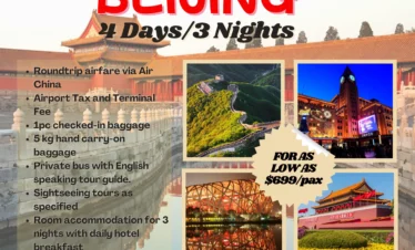 BEIJING 4D3N TOUR – EXPERIENCE CHINA’S RICH CULTURE AND HISTORY!